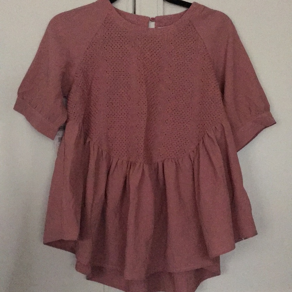 Rose pink blouse